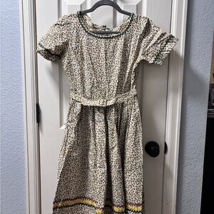 Vintage Floral Short Sleeve Dress